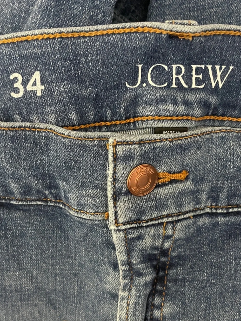 J. Crew Toothpick Jeans Women's 34 High Rise Bluebell Wash BP391 Stretch Denim